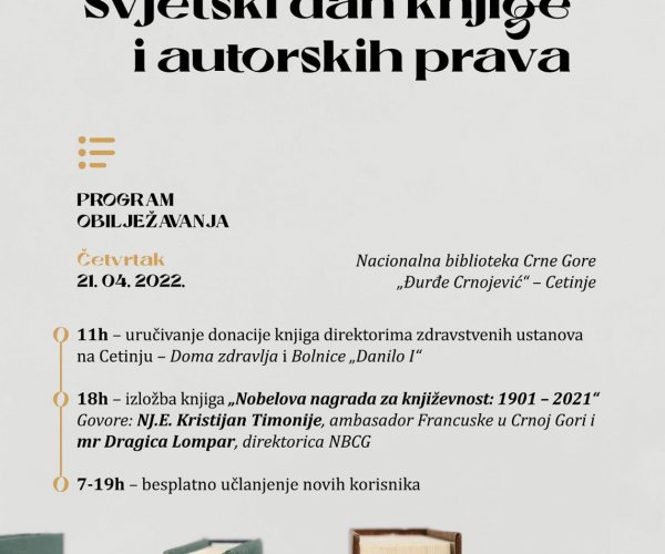 SVJETSKI DAN KNJIGE I AUTORSKIH PRAVA